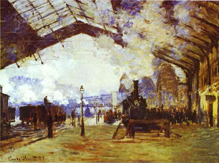 Gare Saint Lazare; The Train From Normandy — Claude Monet