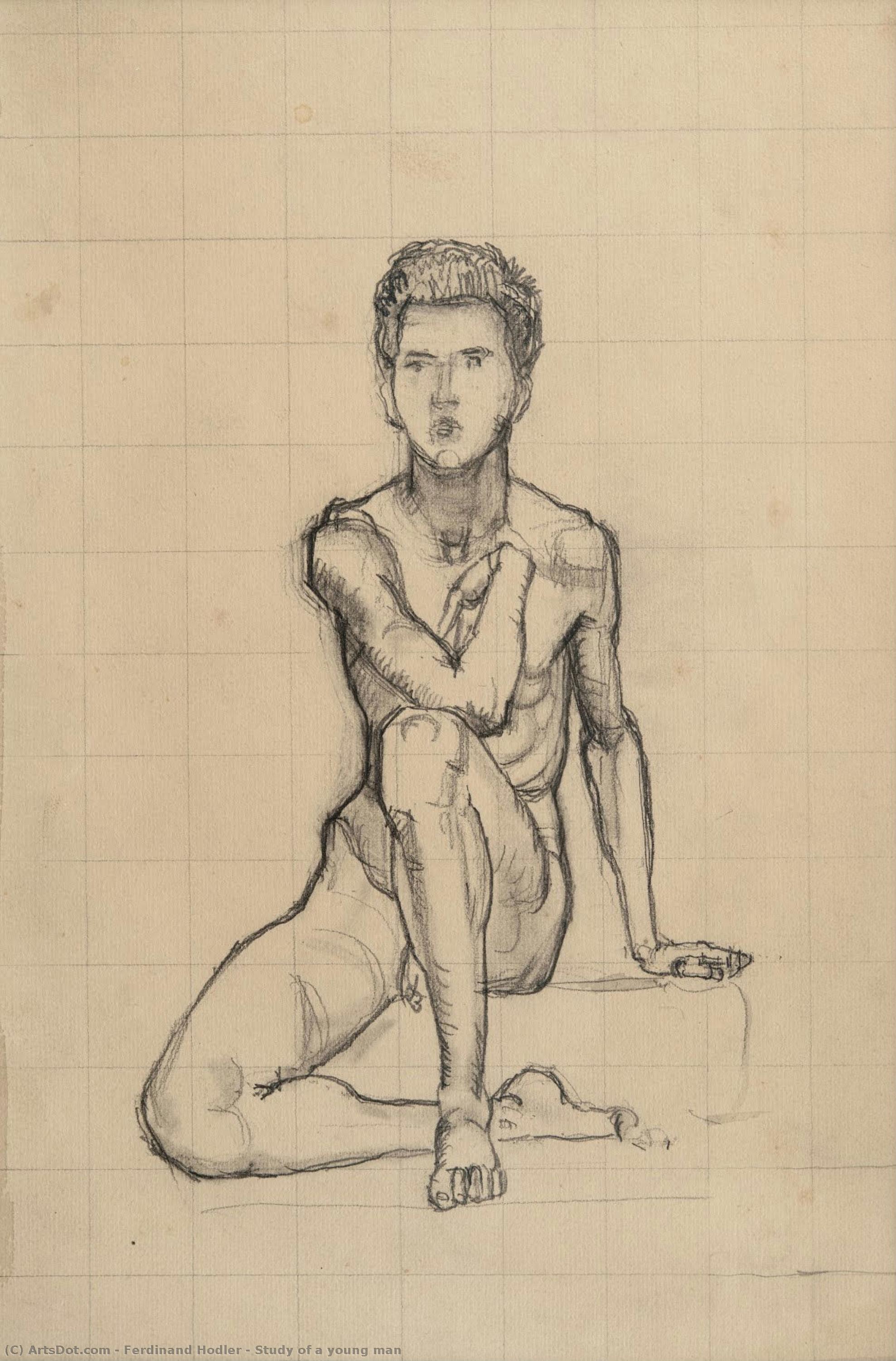 Study Of A Young Man — Ferdinand Hodler