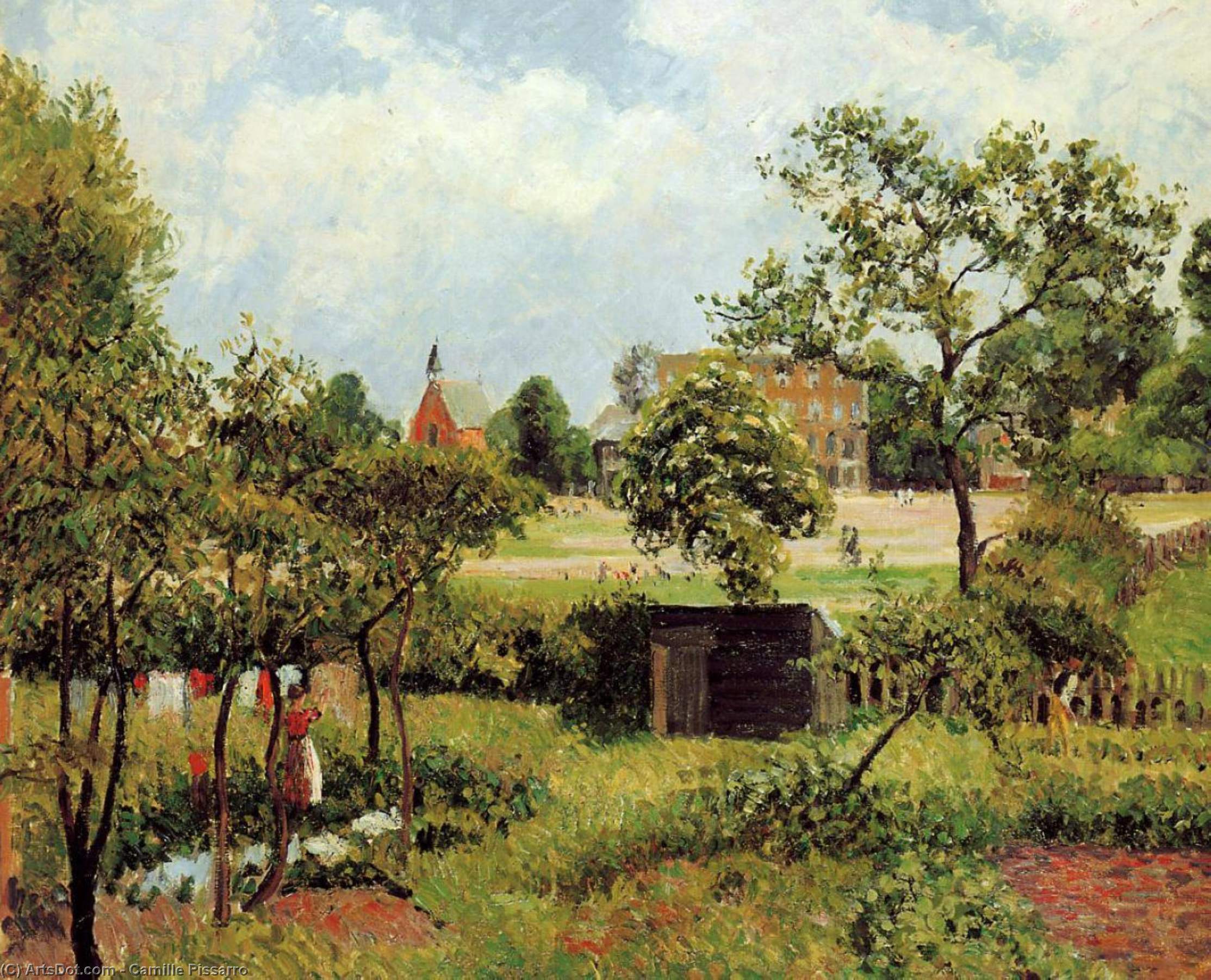 View Across Stamford Brook Common — Camille Pissarro