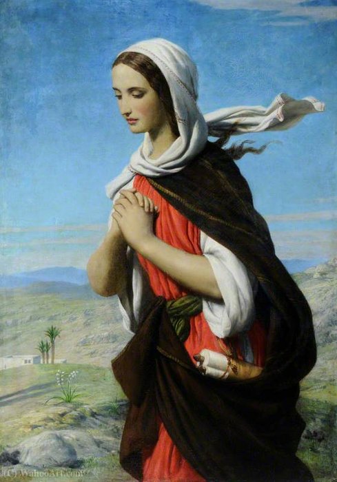 Biblical Female Figure In The Desert — John Rogers Herbert