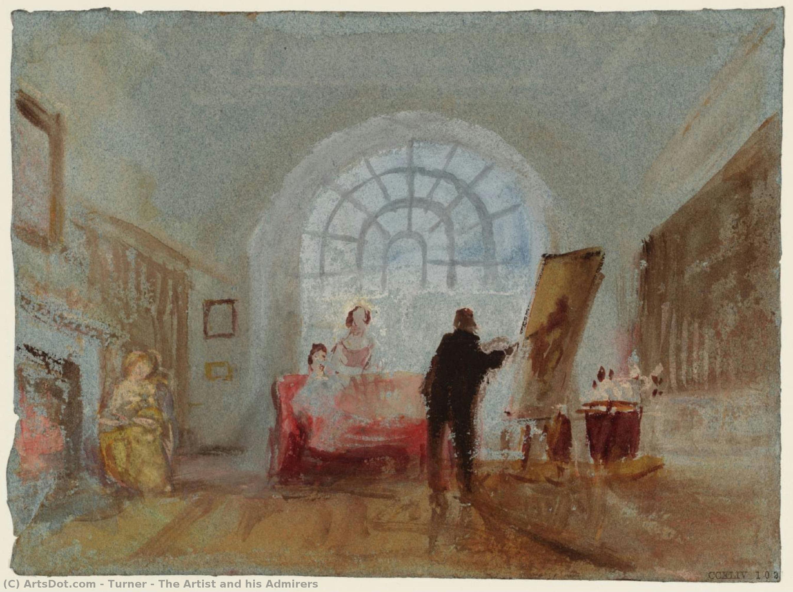 The Artist And His Admirers — J.m.w. Turner