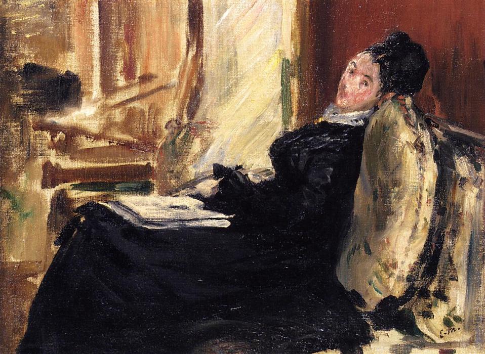 Young Woman With Book — Édouard Manet