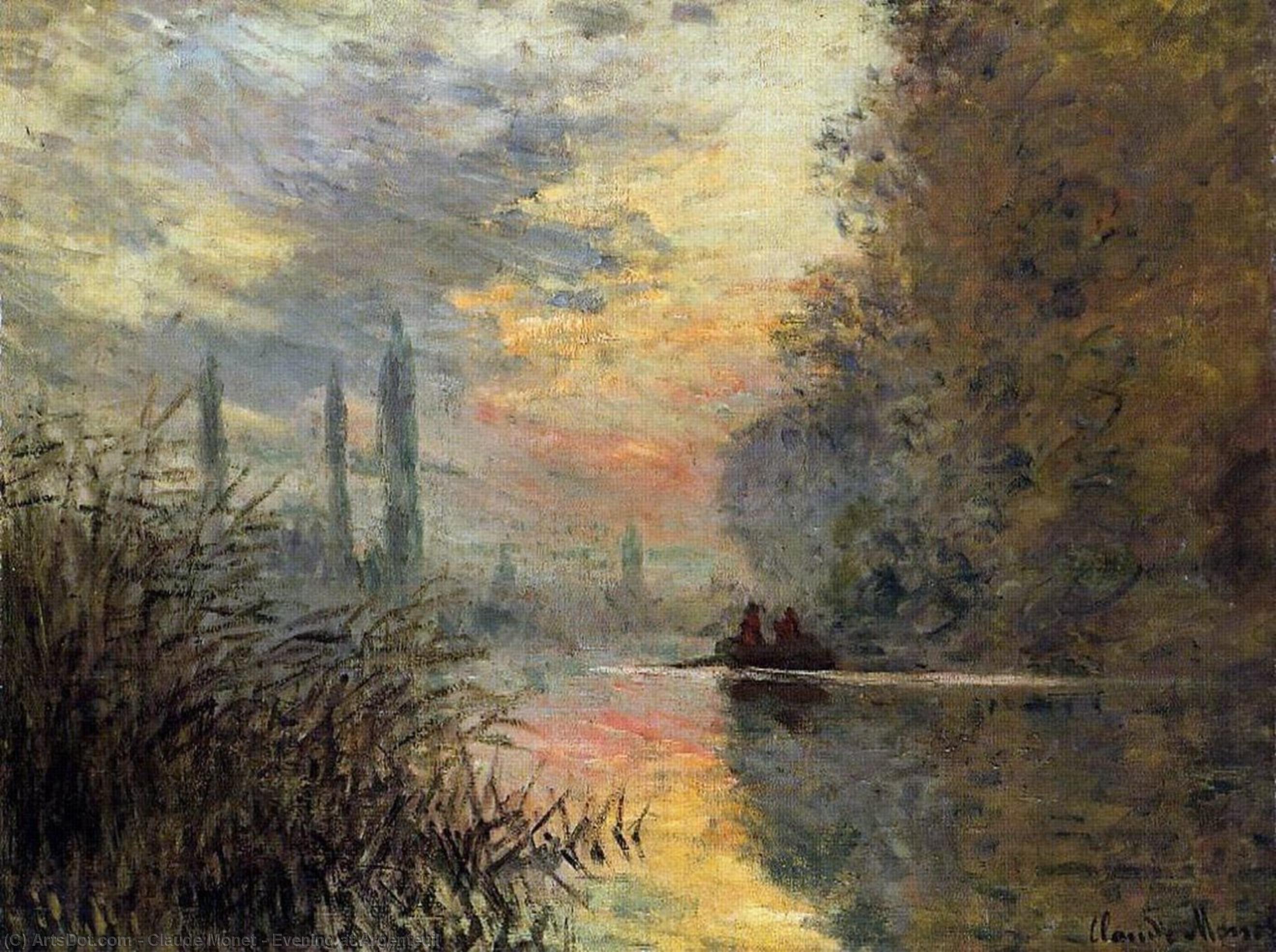 Evening At Argenteuil — Claude Monet