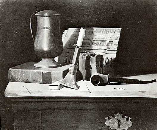 A Full Shelf, (painting) — John Frederick Peto