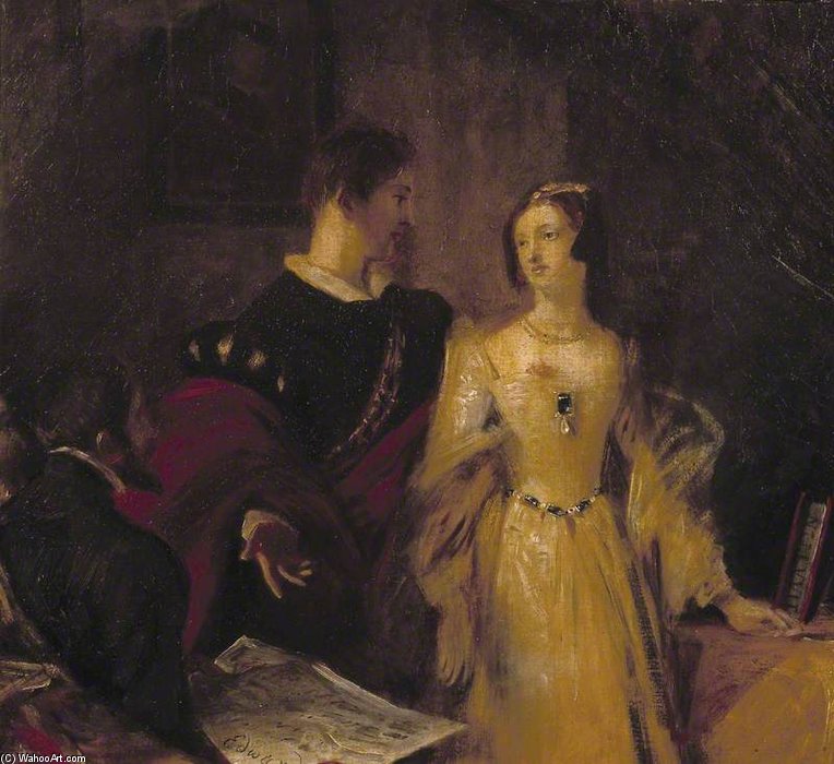 Lady Jane Grey Prevailed On To Accept The Crown — Charles Robert Leslie
