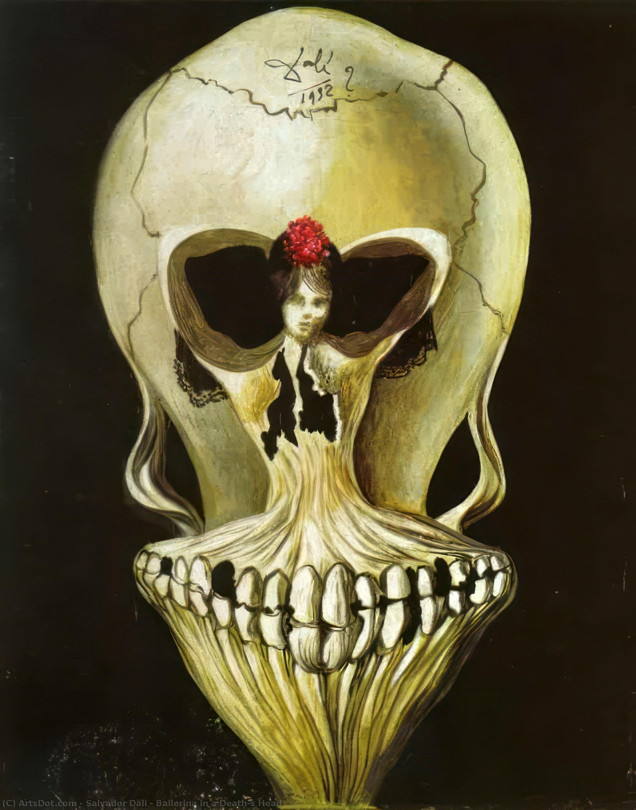 Ballerina In A Death's Head — Salvador Dalí