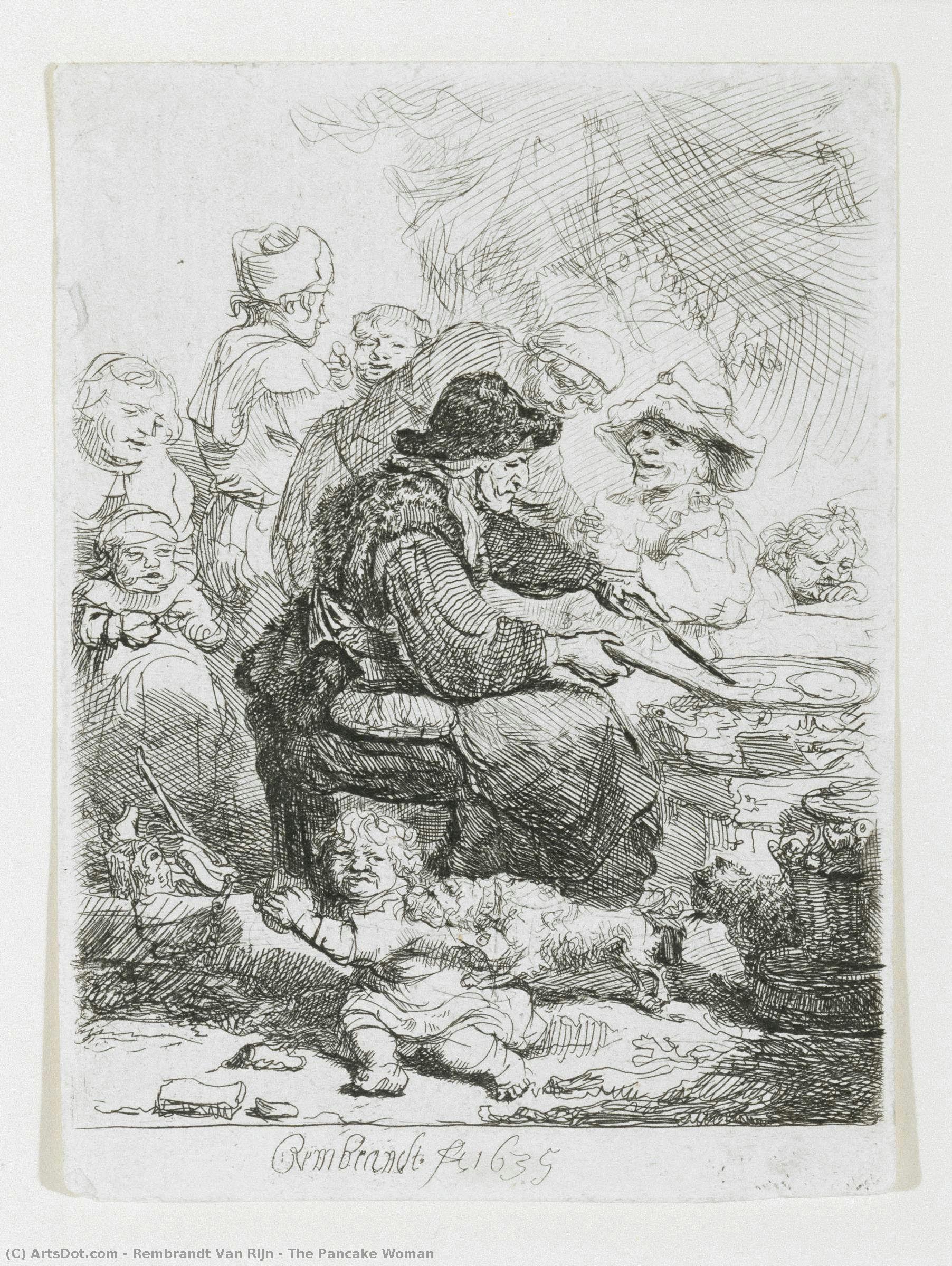 The Pancake Woman — Rembrandt Van Rijn