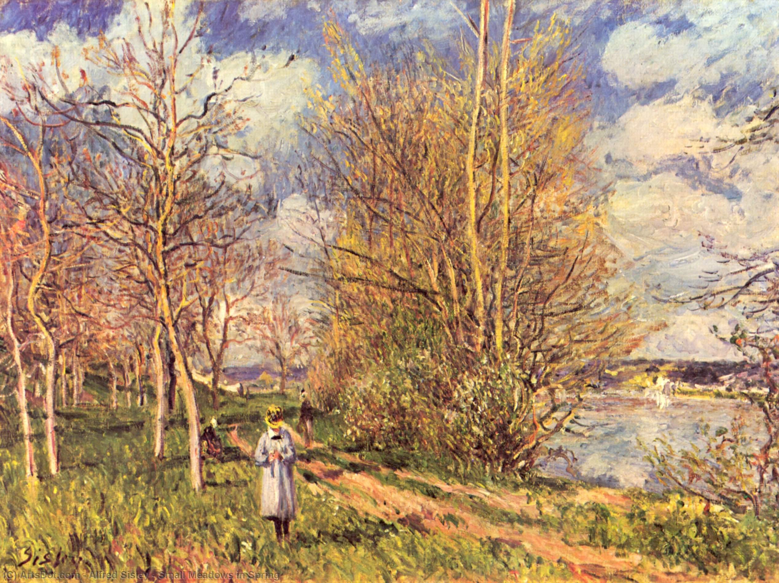 Small Meadows In Spring — Alfred Sisley