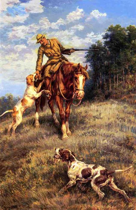 A Hunter And His Dogs — Edmund Henry Osthaus
