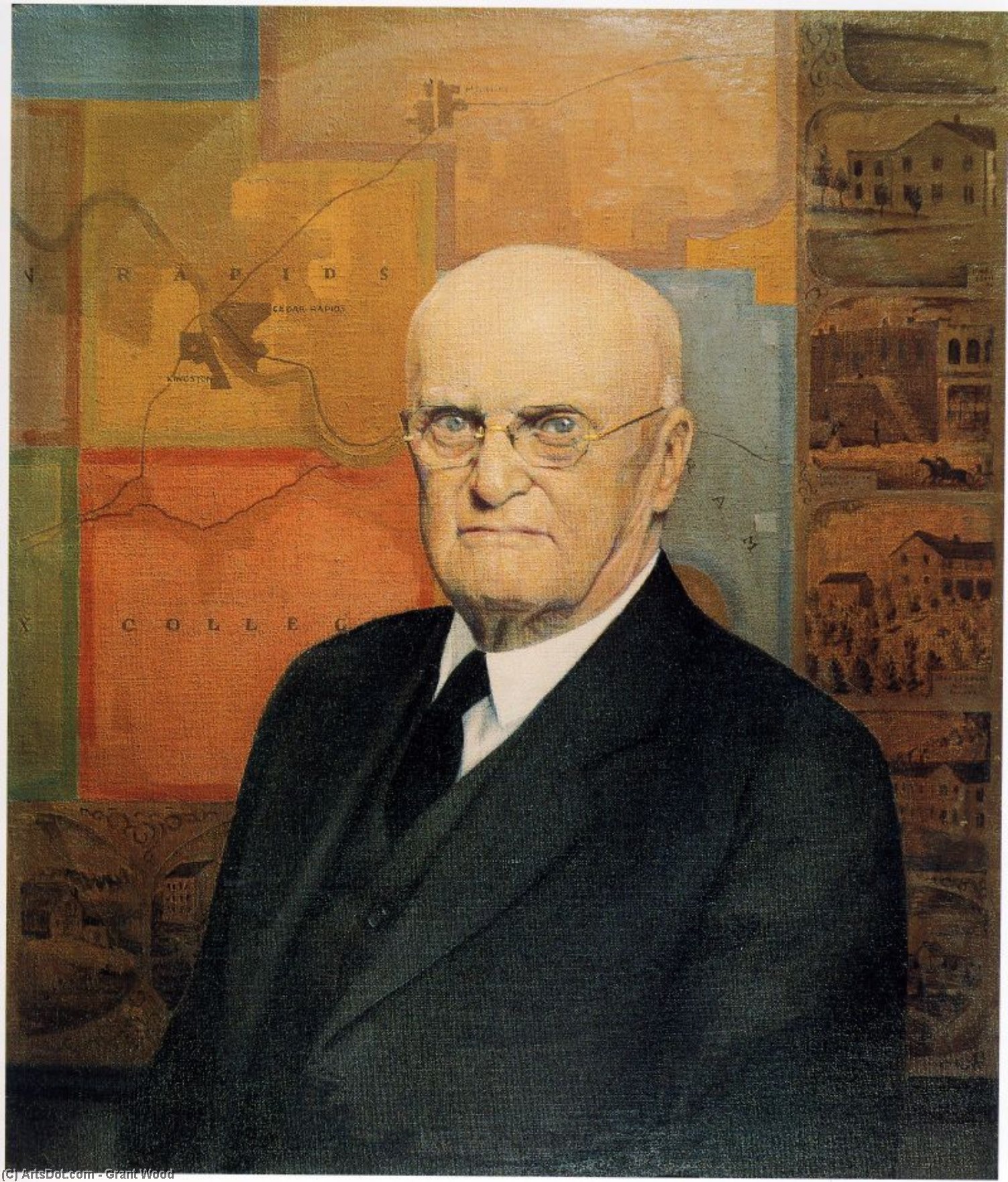 John B. Turner, Pioneer — Grant Wood