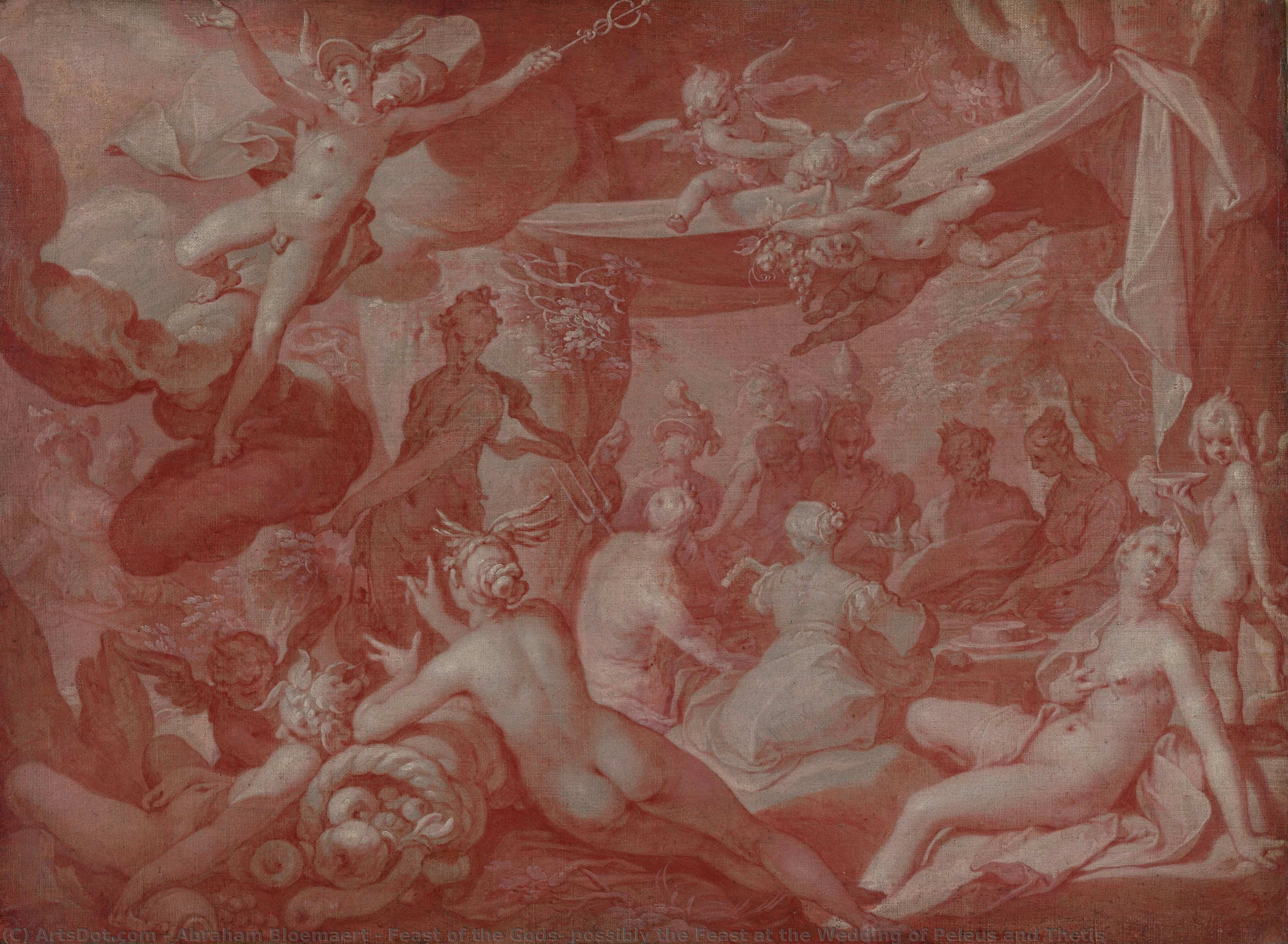 Das Fest Der Götter, Möglicherweise Das Fest Zur Hochzeit Von Peleus Und Thetis — Abraham Bloemaert