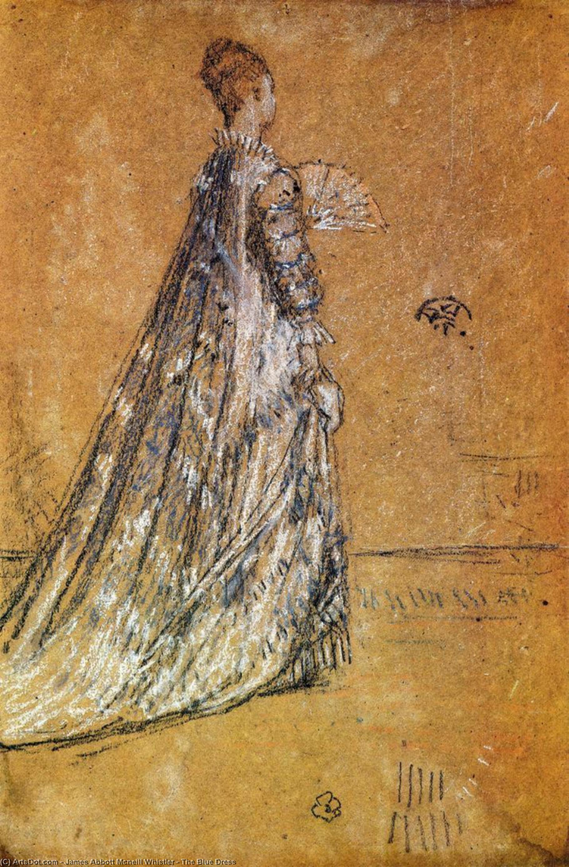 The Blue Dress — James Abbott Mcneill Whistler
