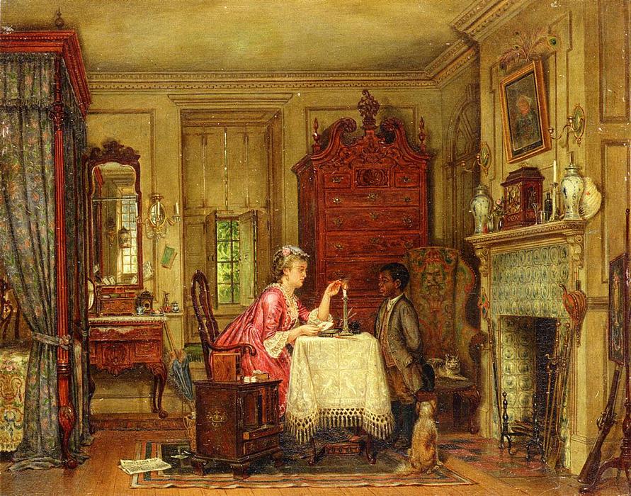 Drafting The Letter — Edward Lamson Henry