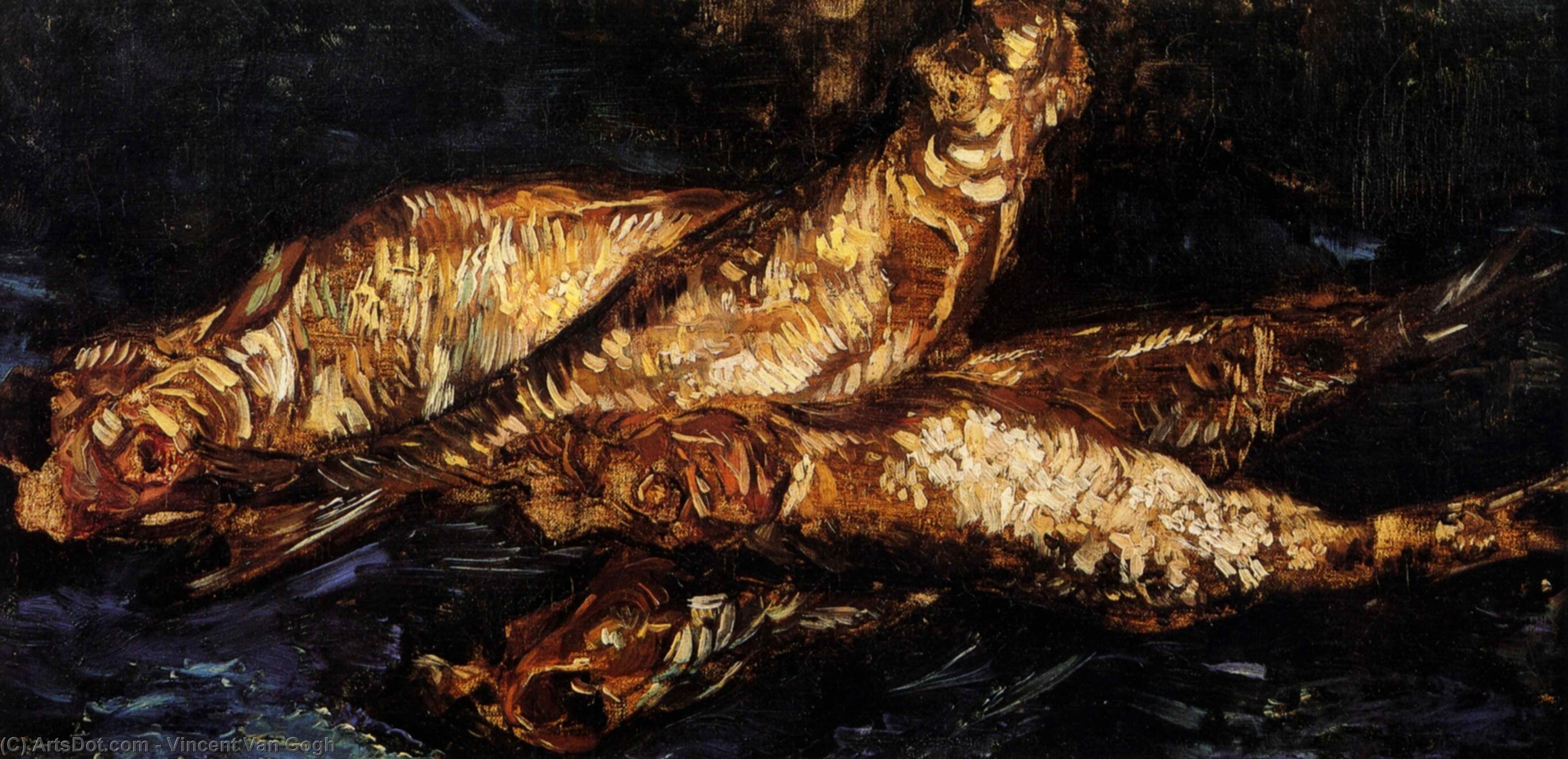 Still Life With Bloaters — Vincent Willem Van Gogh
