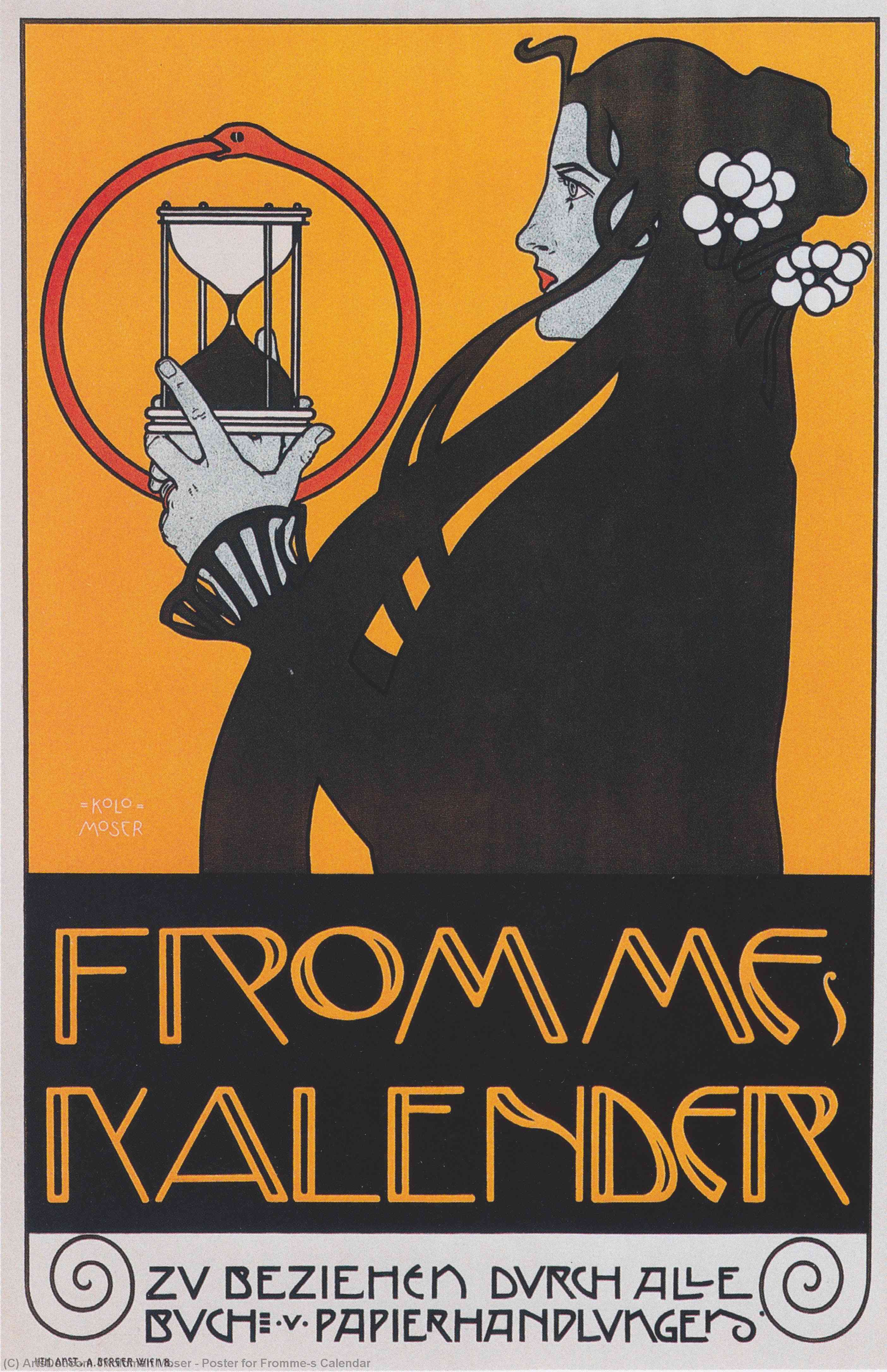 Poster For Fromme's Calendar — Koloman Moser