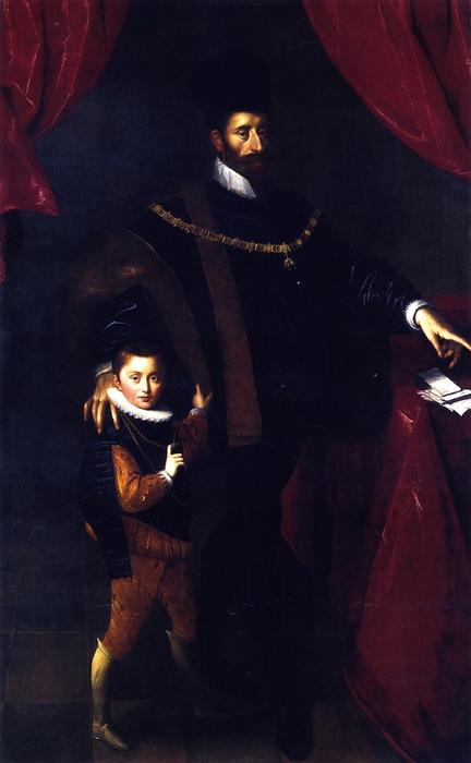 William V, Duke Of Bavaria, With His Son Albrecht V — Hans Von Aachen