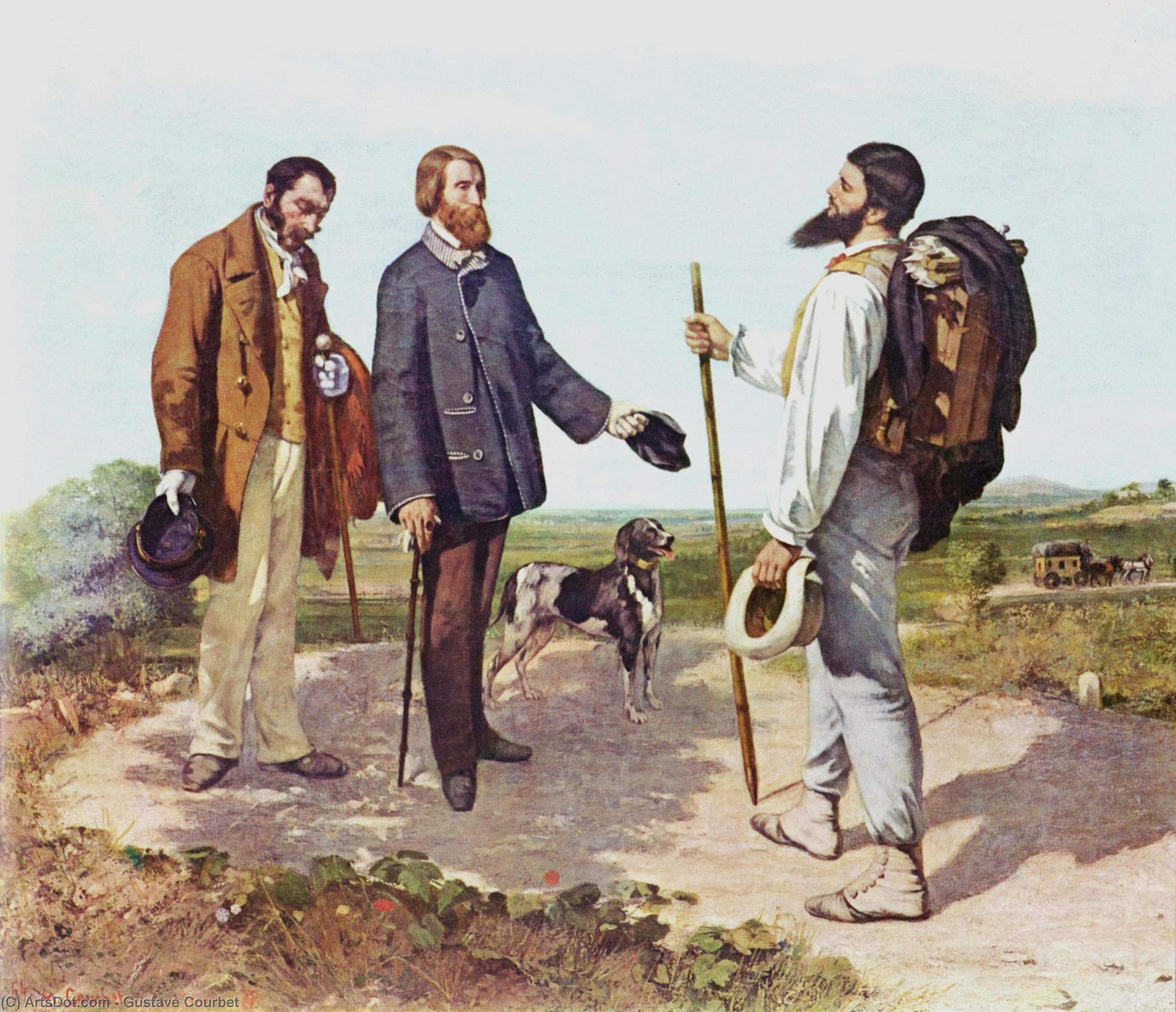 The Meeting (bonjour Monsieur Courbet) — Gustave Courbet