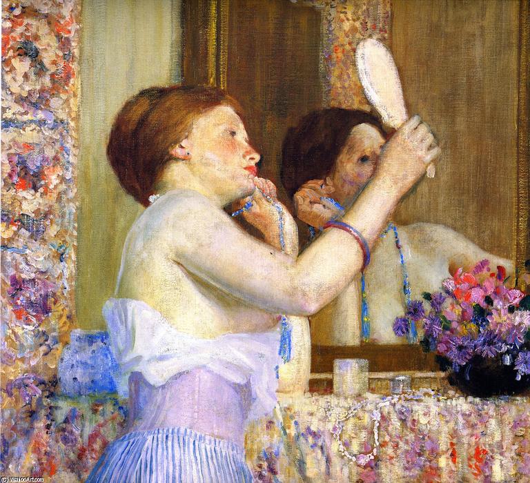 Woman With A Mirror — Frederick Carl Frieseke