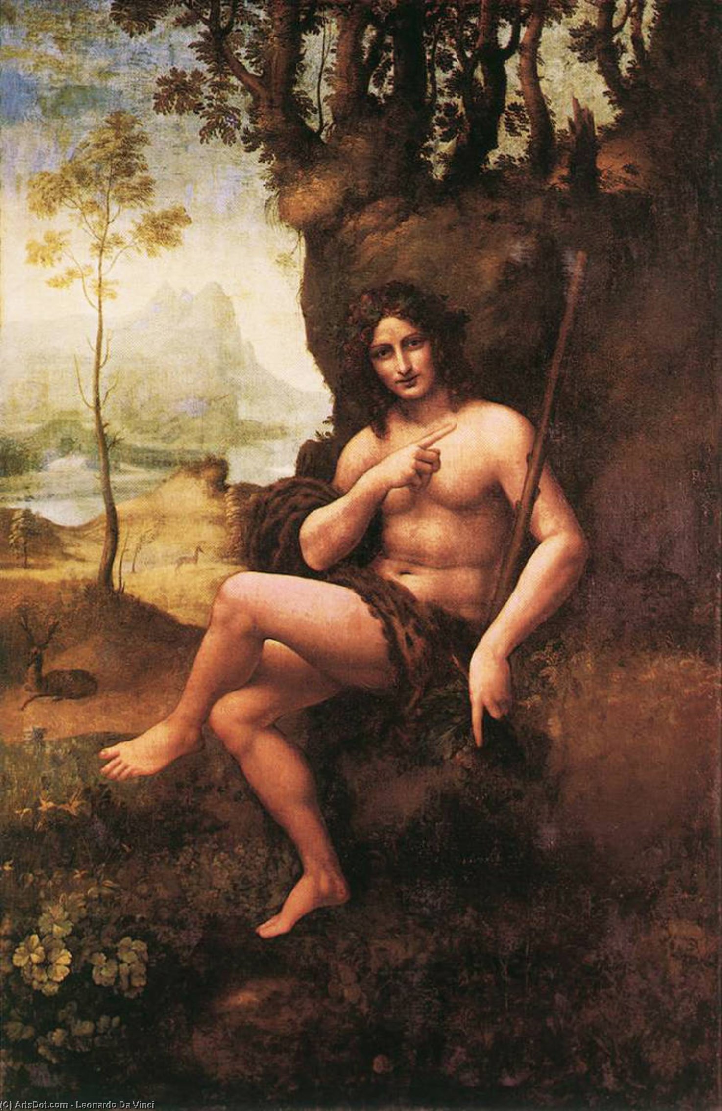 St John In The Wilderness — Leonardo Da Vinci