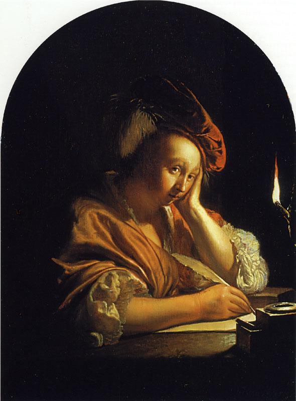 The Letter Writer — Frans Van Mieris