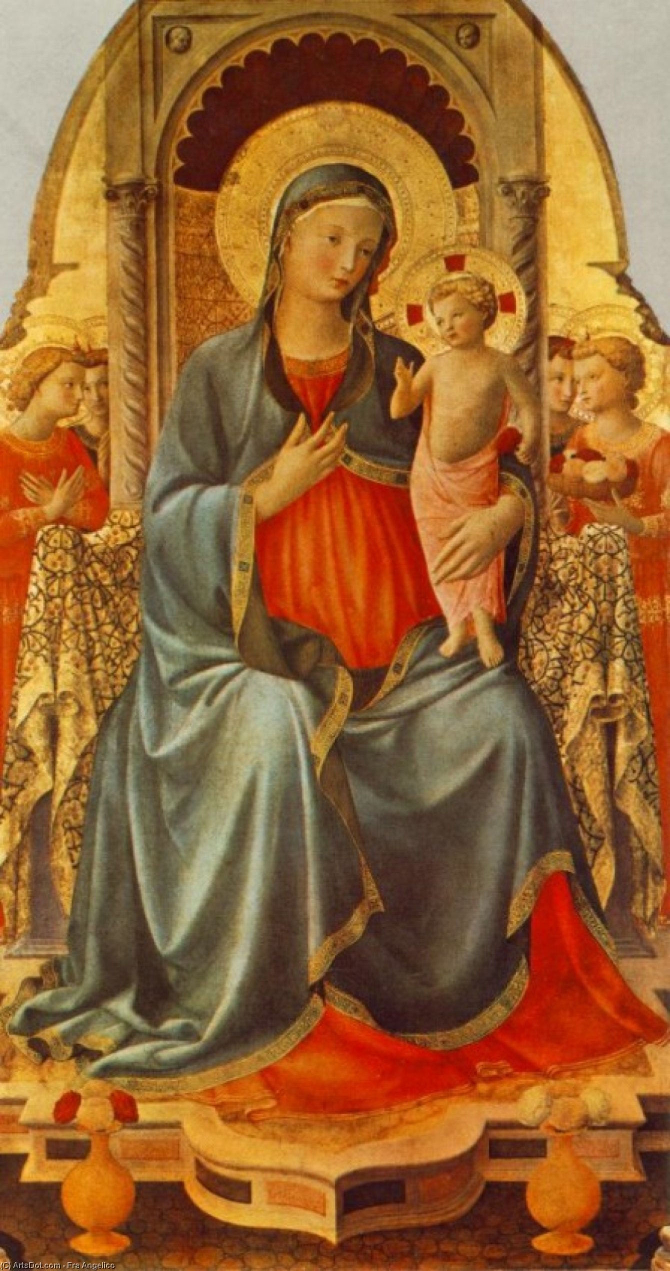 Madonna With The Child And Angels — Fra Angelico