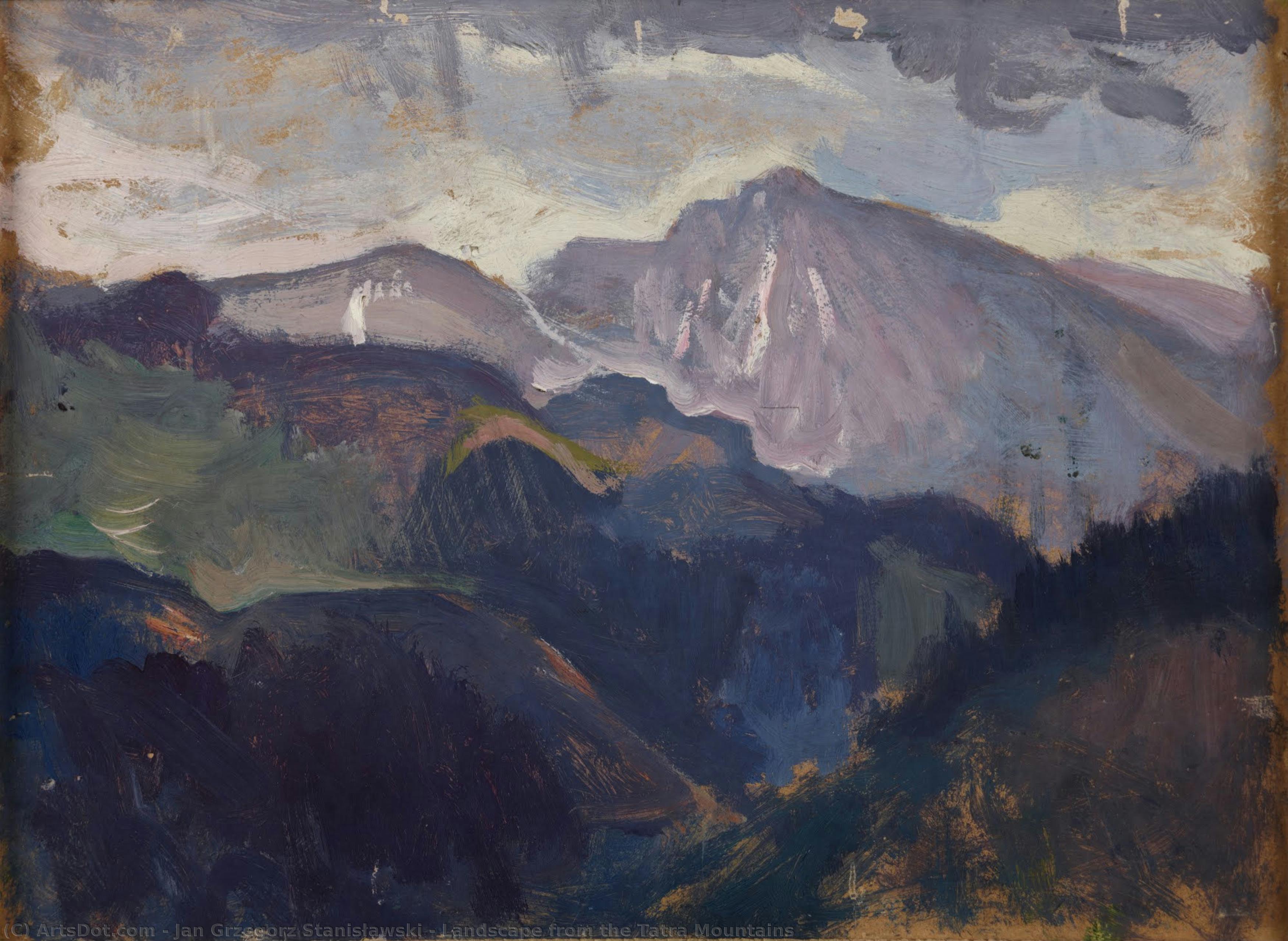Landscape From The Tatra Mountains — Jan Grzegorz Stanisławski