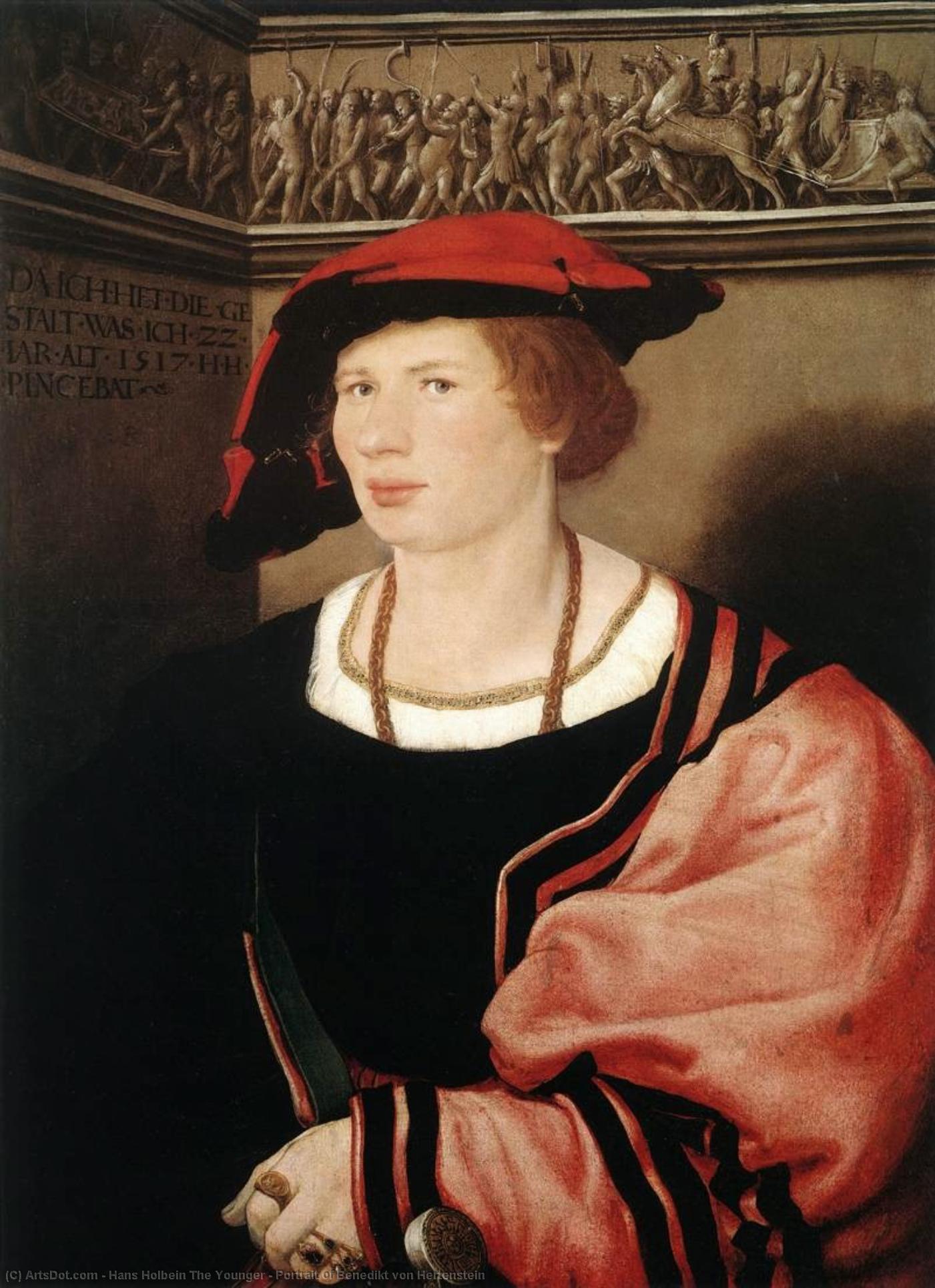 Portrait Of Benedikt Von Hertenstein — Hans Holbein The Younger