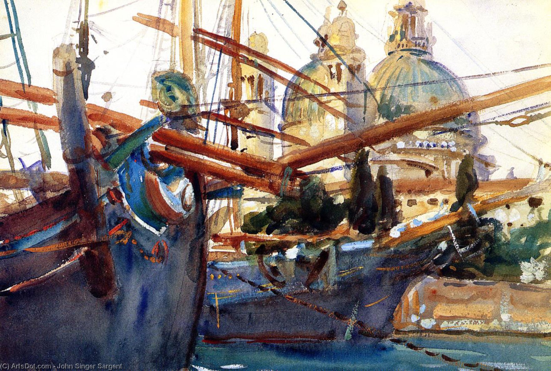Behind The Salute — John Singer Sargent