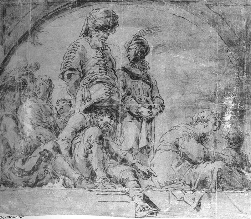 Design For A Wall Decoration — Leonaert Bramer