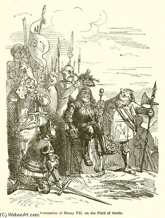 Coronation Of Henry Vii On The Field Of Battle — John Leech