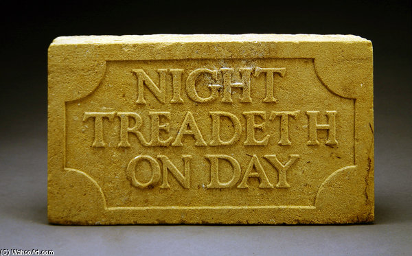 Night Treadeth On Day — Eric Gill