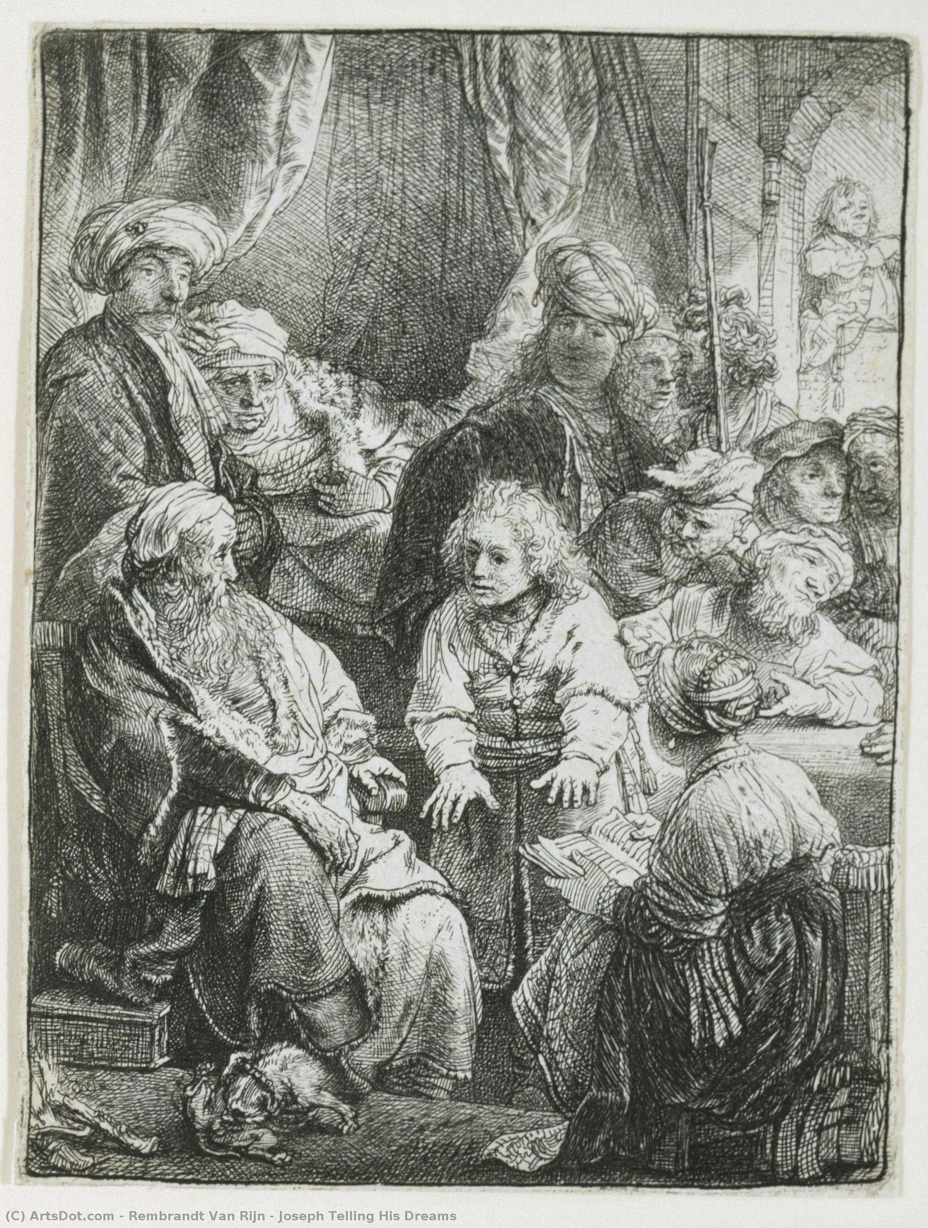 Joseph Telling His Dreams — Rembrandt Van Rijn