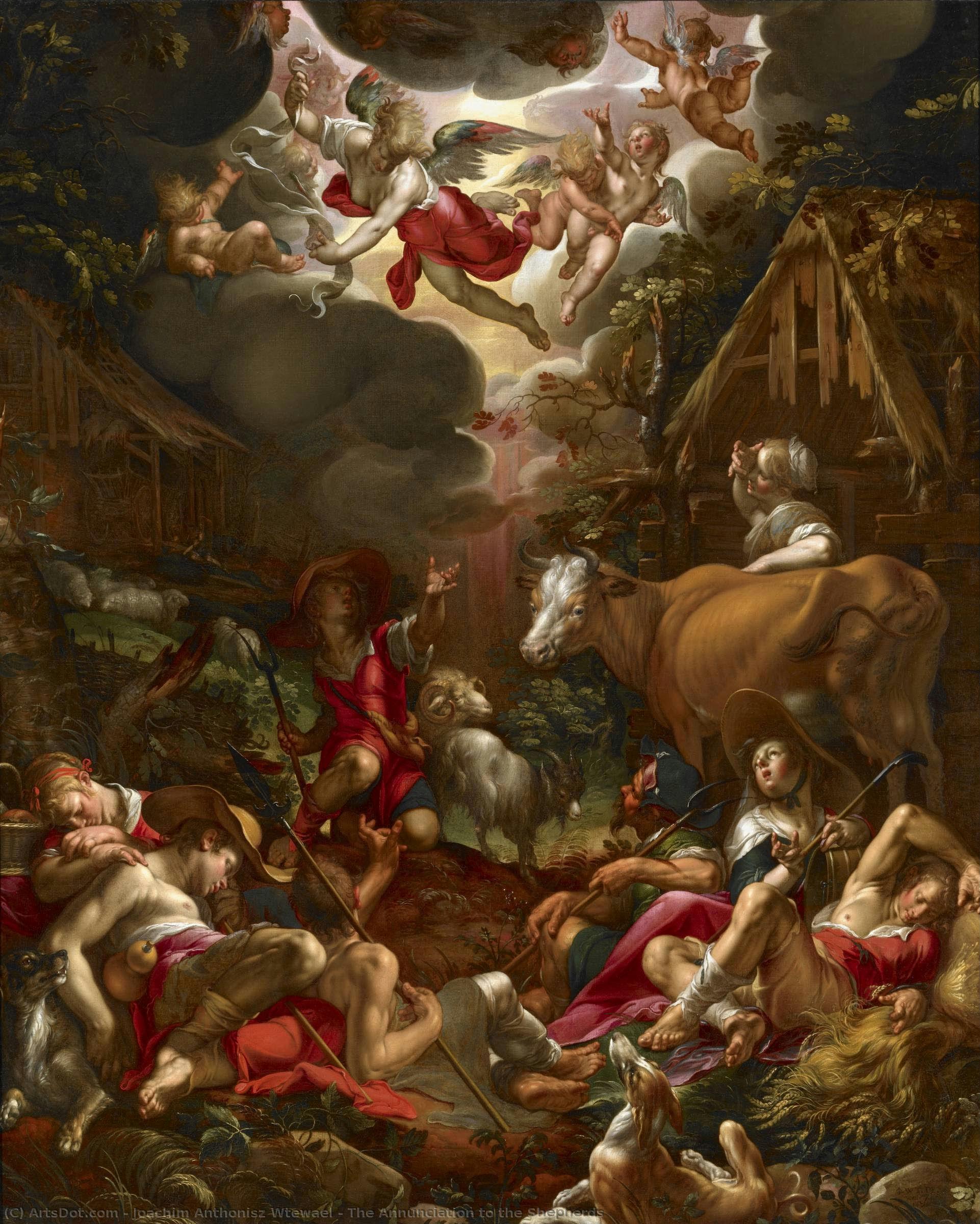 The Annunciation To The Shepherds — Joachim Anthonisz Wtewael