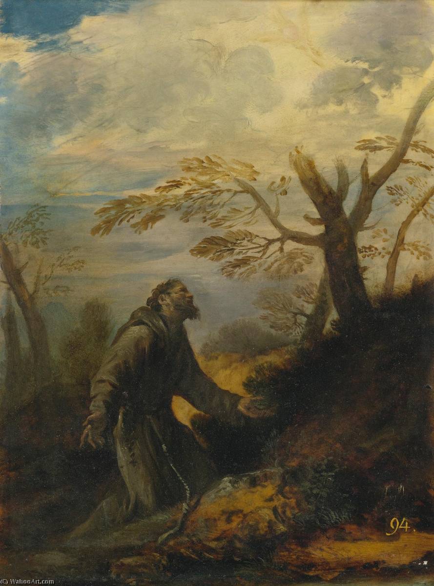 Saint Francis Receiving The Stigmata — Da Pier Francesco Mola
