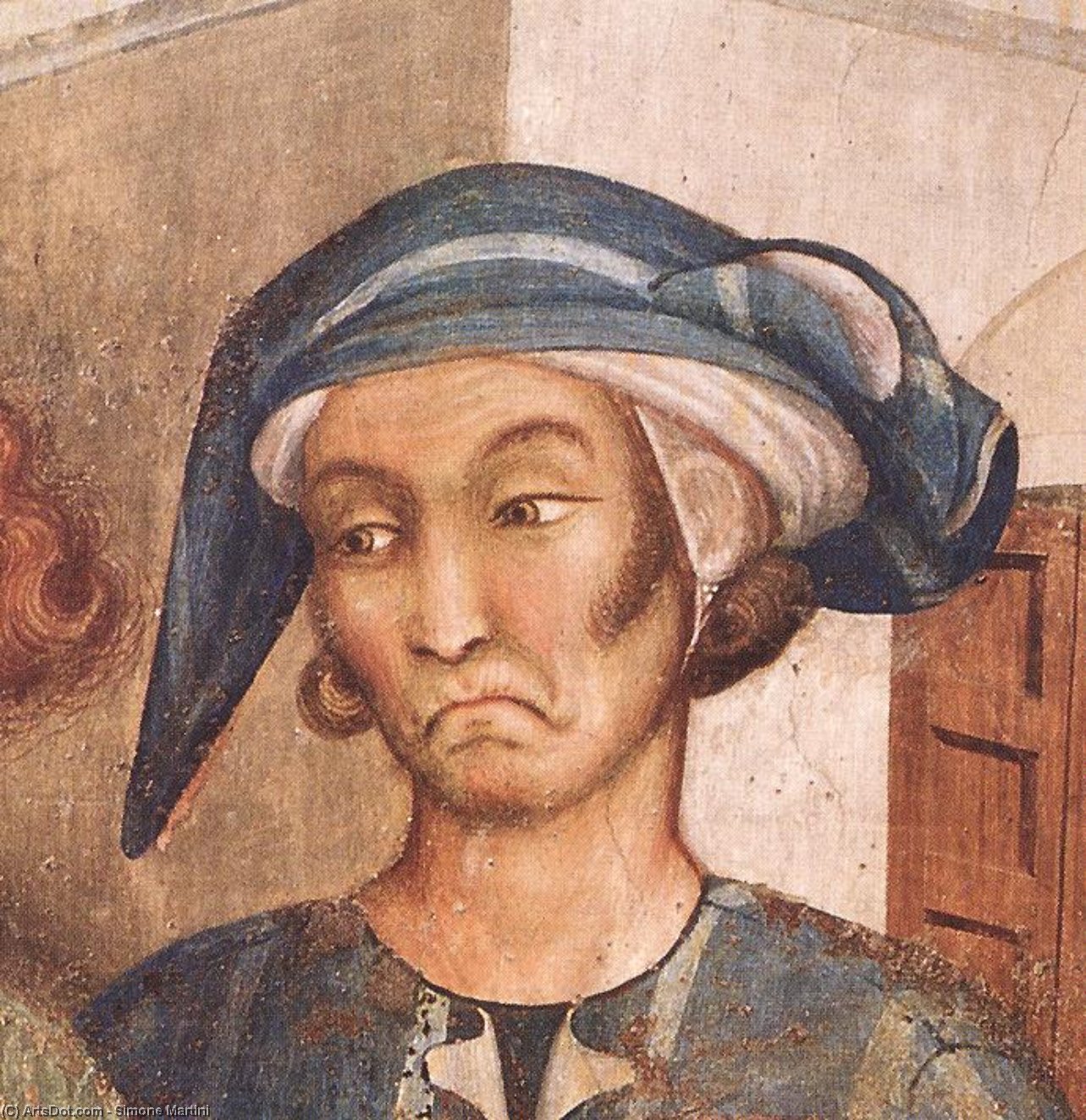 The Miracle Of The Resurrected Child (detail) — Simone Martini