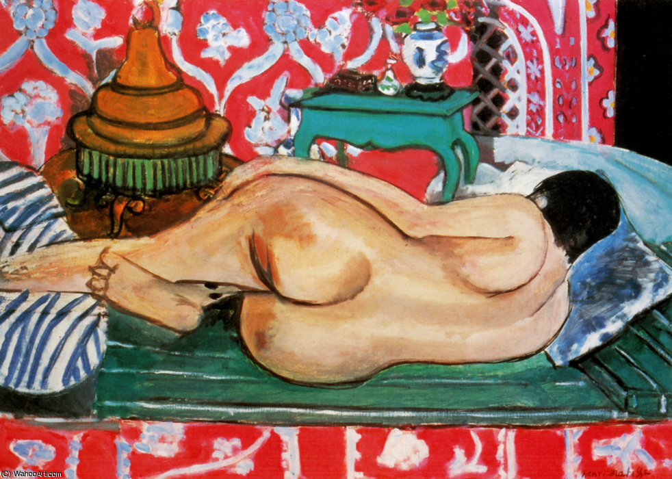 Nu Couché De Dos Huile Sur Toile Collection Particulière — Henri Matisse