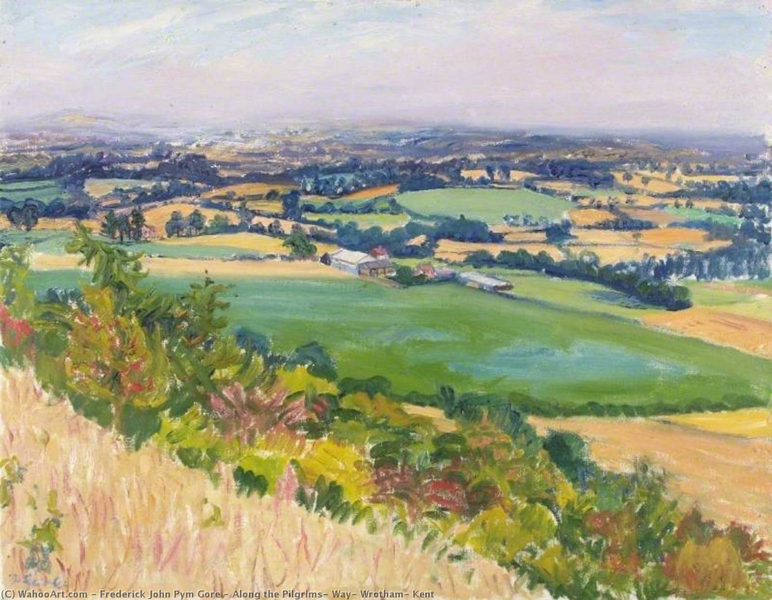 Along The Pilgrims' Way, Wrotham, Kent — Frederick Gore