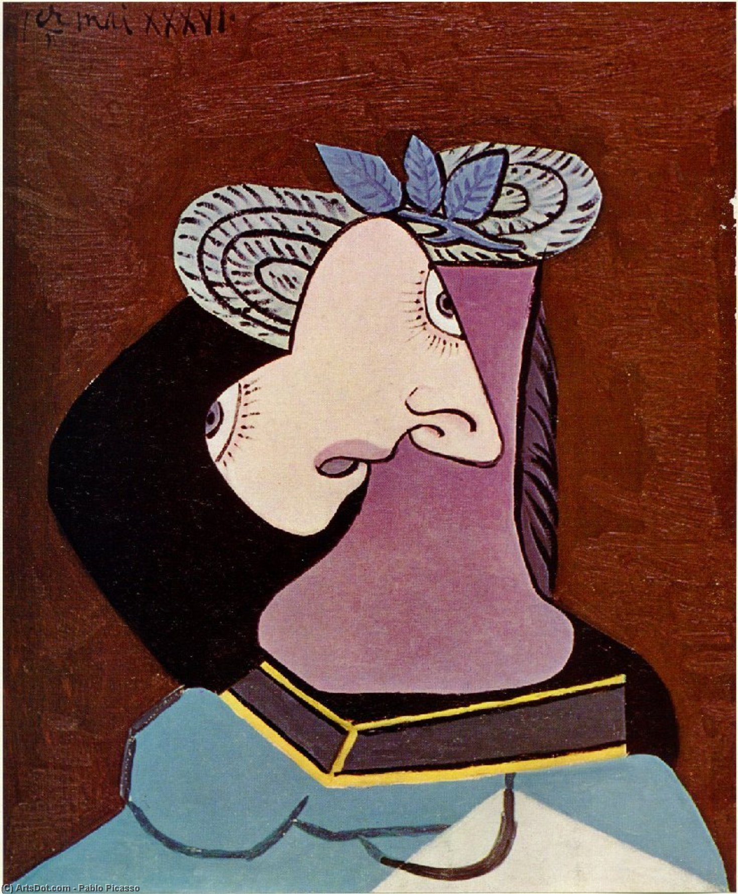 Die Strohhutfrau — Pablo Picasso