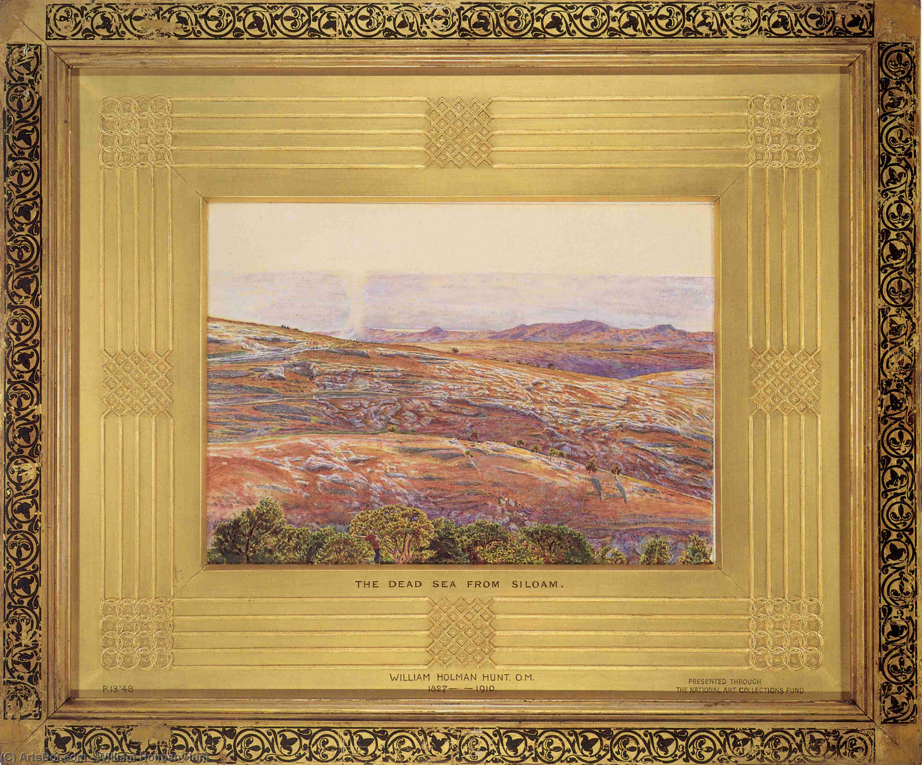 The Dead Sea From Siloam — William Holman Hunt