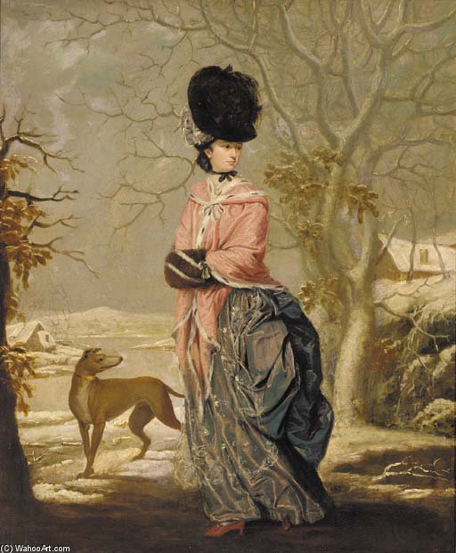 Winter, Portrait Of A Lady — John Raphael Smith