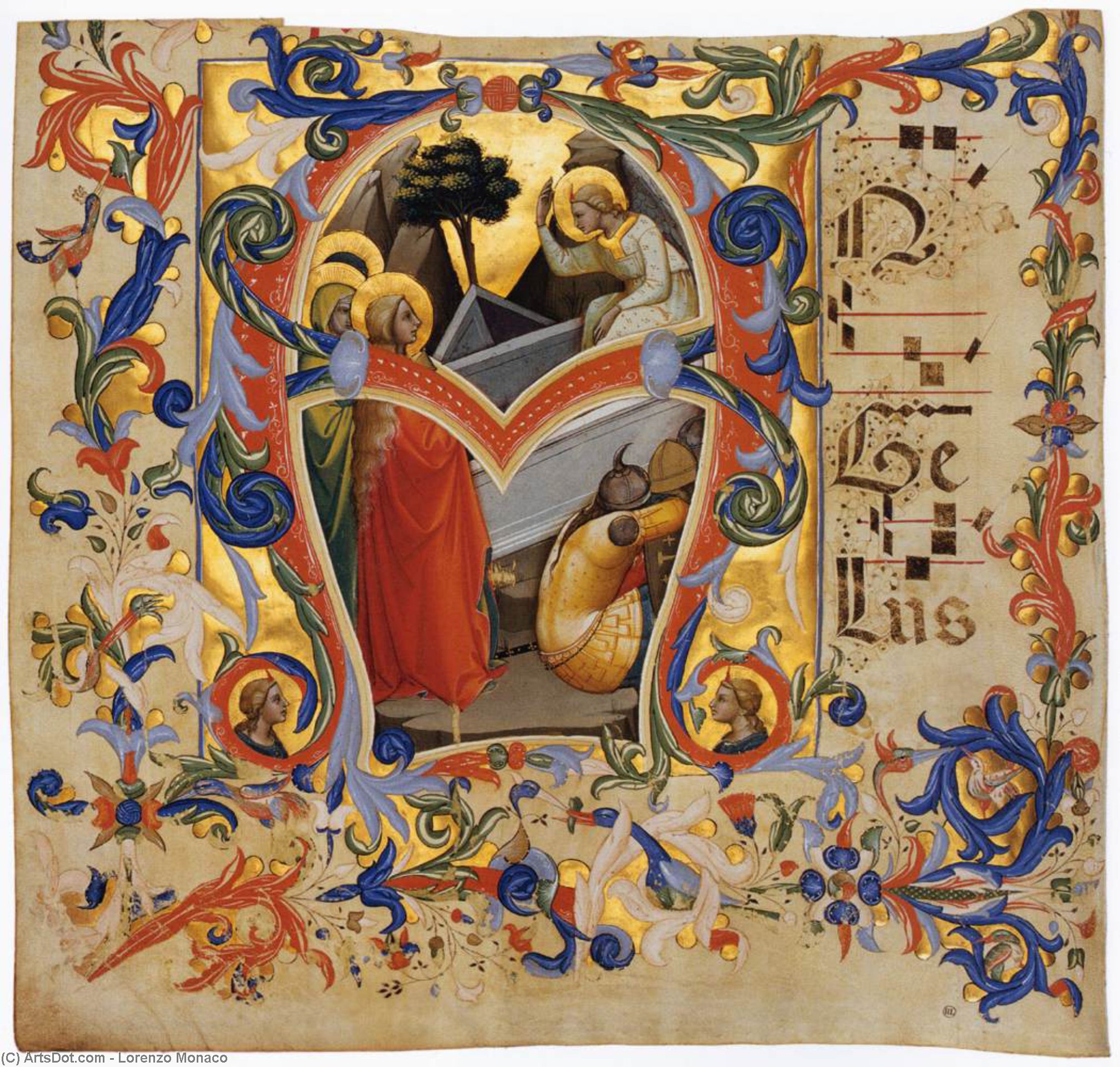 Antiphonary (cod. Cor. 1, Folio 3) — Lorenzo Monaco