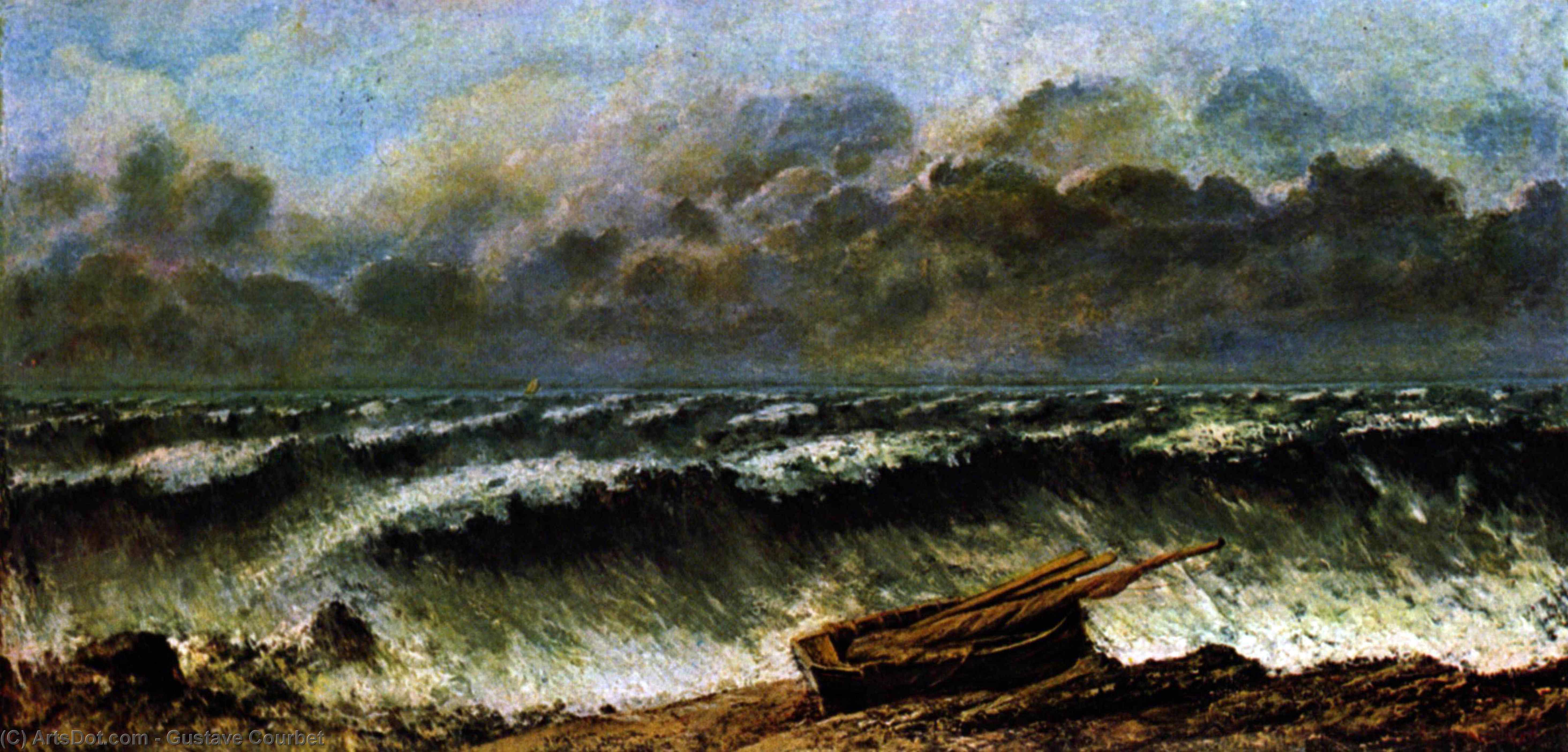 The Waves — Gustave Courbet
