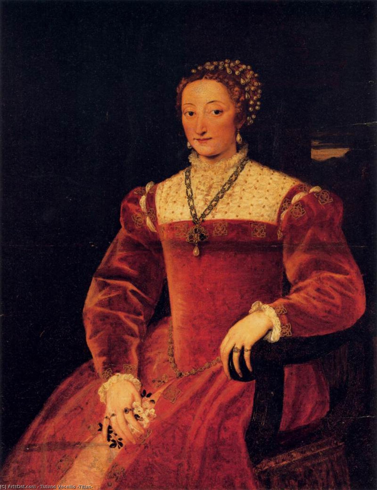 Giulia Varano, Duchess Of Urbino — Titian