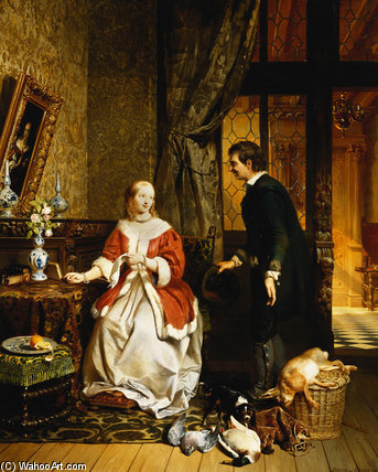 Back From The Market, — David Emile Joseph De Noter