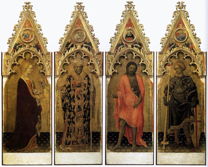 Quaratesi Polyptych: Four Saints — Gentile Da Fabriano