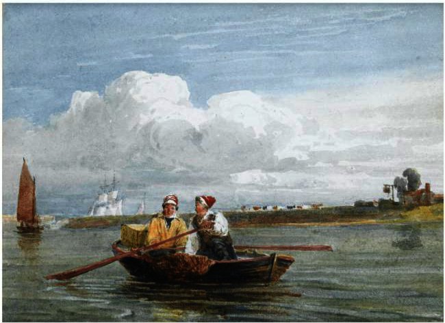 Peter Boat Near Half Way House At Gravesend — David Cox