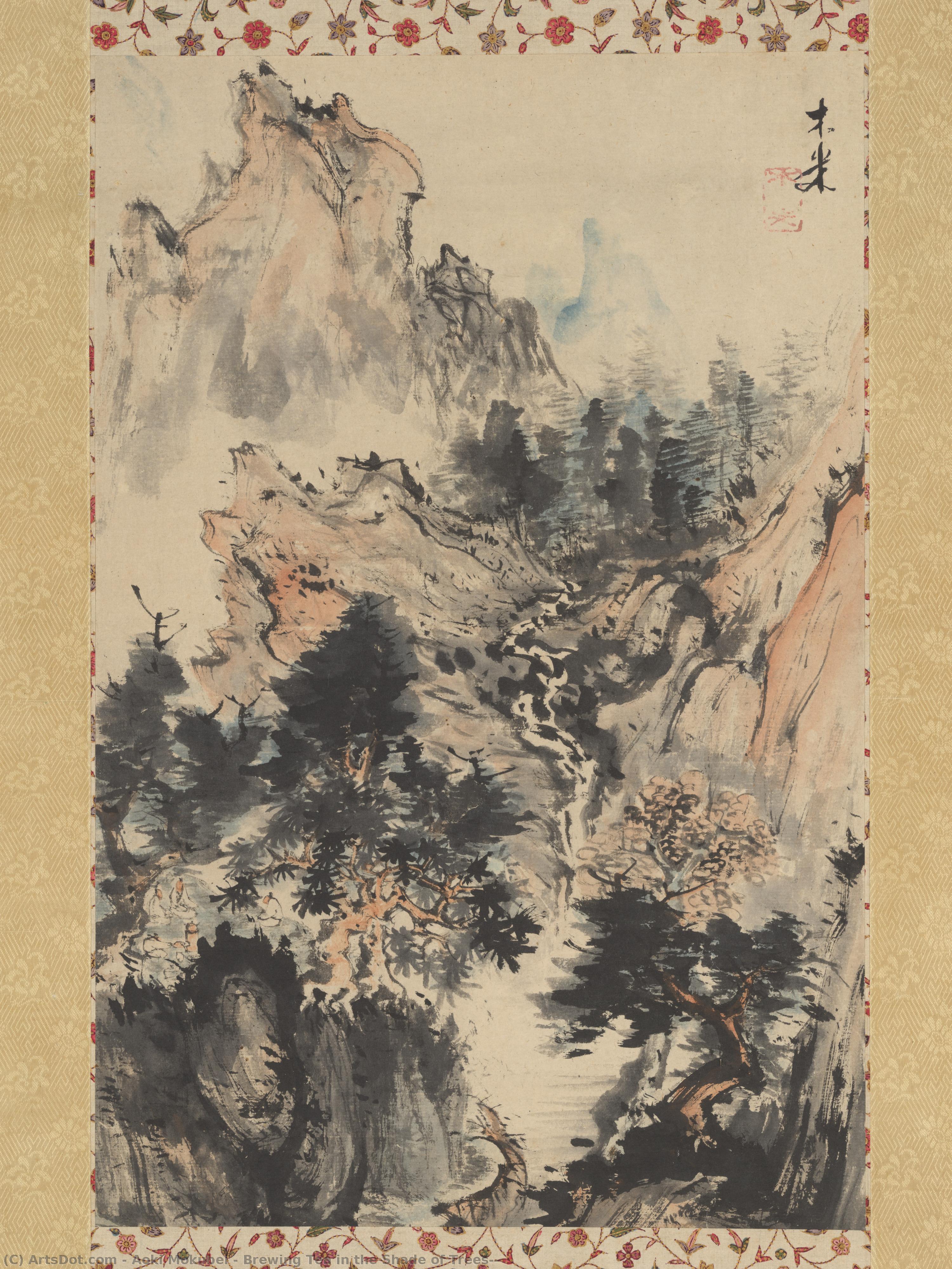 Brewing Tea In The Shade Of Trees — Aoki Mokubei