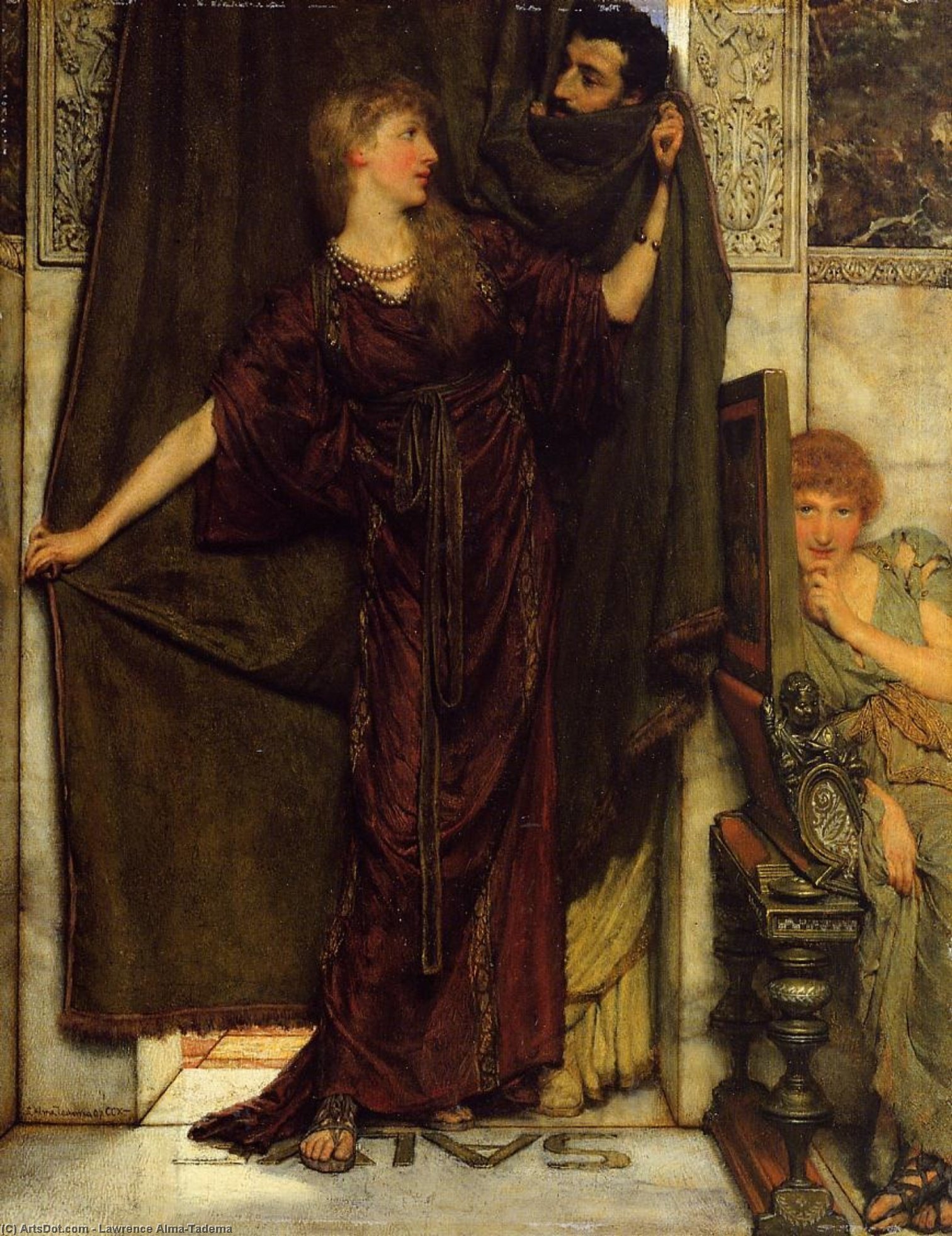 Not At Home — Lourens Alma Tadema