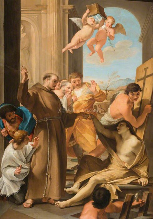 Saint Anthony Abbot Reviving A Dead Man — Andrea Sacchi