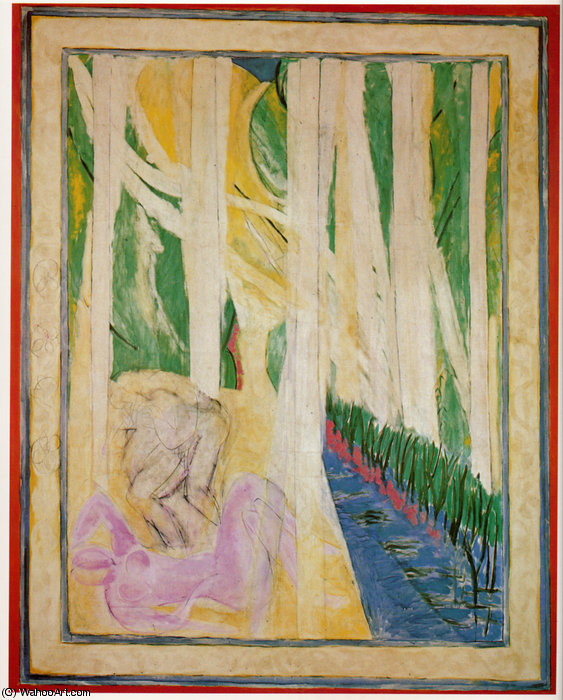 Nymphe Dans La Forêt Ou La Verdure Huile Sur Toile Nice, Musée Matisse — Henri Matisse
